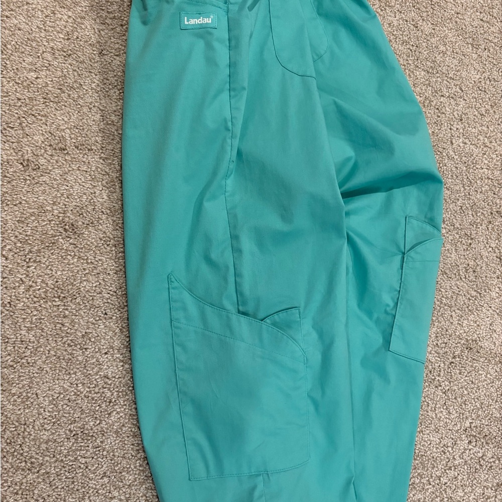 Teal Women's Pants Uniform Scrub Bottom Pants - Picture 6 of 11